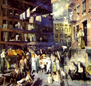 Cliff Dwellers (1913), oil on canvas, Los Angeles County Museum of Art